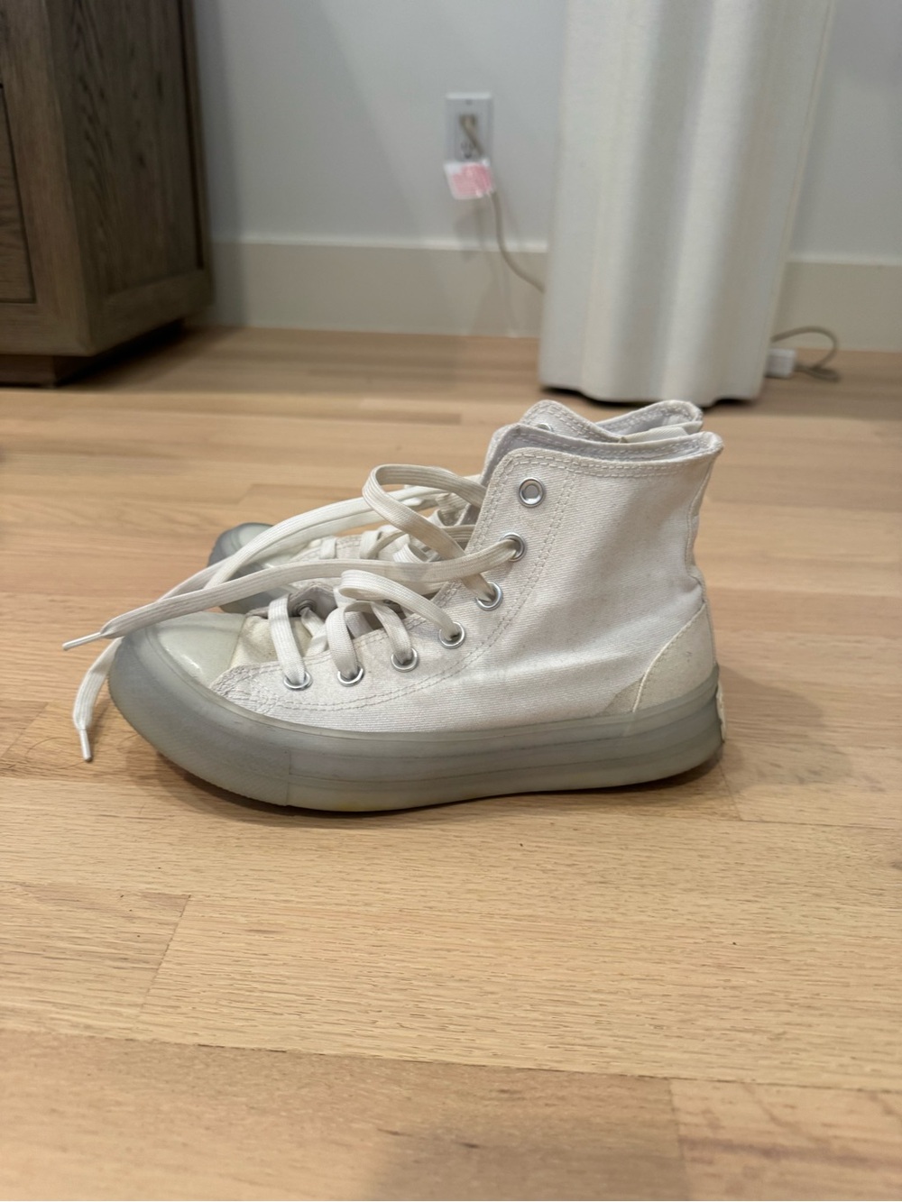 White High-Top Sneakers